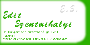 edit szentmihalyi business card